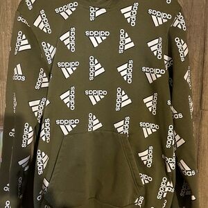 Adidas Olive Green Hoodie